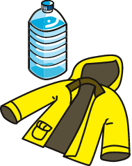 暑熱場所には冷風装置や食塩や飲料水を備え、寒冷場所では防寒服を着用させる